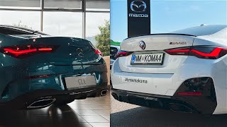 NEW Mercedes CLA 2024 vs New BMW M440i 2023  Exterior comparison [upl. by Lindsley]