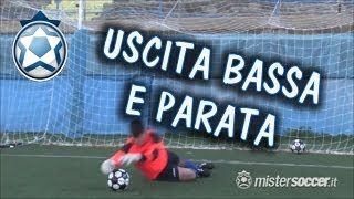 Allenamento portieri  10  Uscita bassa e parata [upl. by Natanoy750]