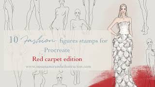 Fashion figure templates for Proceate [upl. by Netty]