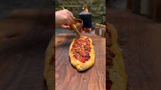 food cooking outdoorcooking pizza bushcraft outdoorchef koreancuisine koreanfood meat [upl. by Craddock707]