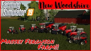 GETTING STARTED  NEW WOODSHIRE  FS19 Timelapse  1  FS19 Gameplay  Xbox one X [upl. by Adlog]