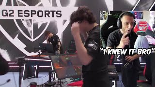 FNS Reacts To G2 Insane Performance to Eliminate Cloud9 from Playoffs [upl. by Wilek]