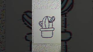 Cactus 🌵 penthomize drawing [upl. by Coveney]