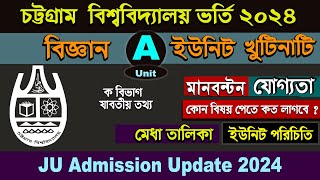 CU Admission Circular 2024Chittagong University Admission Science unit A circular 202324 [upl. by Itsirhc]