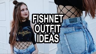 FISHNET OUTFIT IDEAS  HOW TO STYLE FISHNETS [upl. by Mixam]