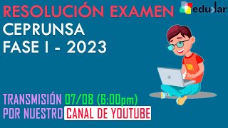 01 RESOLUCIÓN 1ER EXAMEN CEPRUNSA 2023  FASE I [upl. by Ttihw]