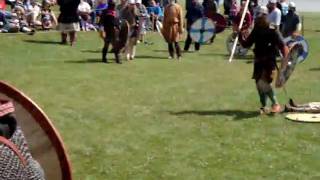 Viking reenactors at Gimli Icelandic festival 9 [upl. by Einafets]