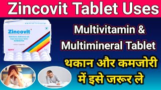 Zincovit Multivitamin Multimineral Tablet  Vitamin ABCD amp ZINC Supliment  in hindi [upl. by Ainolopa]