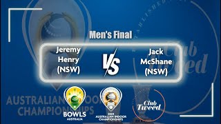 2024 Australian Indoor Championships  Mens Final  Henry v McShane [upl. by Aylad962]