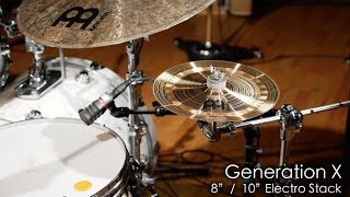 Meinl Cymbals GX0810ES Generation X 8quot10quot Electro Stack Cymbals [upl. by Kurman]