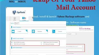 How To Backup Your Yahoo Email Account [upl. by Dualc]