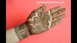 TRADITIONAL RAJASTHANI BRIDAL HENNA MEHNDI DESIGN  FULL HAND MARWARI MEHENDI FOR INDIAN WEDDING [upl. by Teteak]