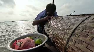 Unbelievable Big Shrimp Fishing in River  Awesome Traditional Prawn Fishing by Bamboo Cage fish [upl. by Arratahs749]