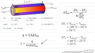 Sizing a Heat Exchanger CounterFlow [upl. by Eta232]