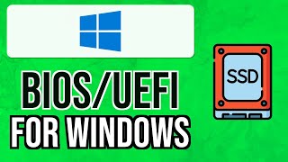 How to SET UP BIOSUEFI to INSTALL WINDOWS on SSD 2024  Install Windows 10 from USB UEFI BIOS [upl. by Kho]