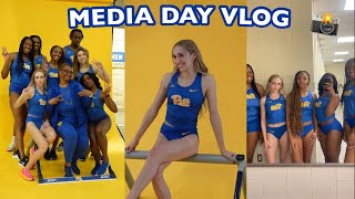 MEDIA DAY BEHIND THE SCENES VLOG  track and field division 1 [upl. by Leizahaj105]