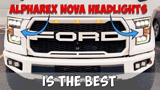 The BEST F150 Headlights Upgrade  Alpharex Nova Series Full Install [upl. by Milinda]