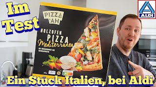 Aldi PIZZA AH Holzofen Pizza Mediterranea im Test [upl. by Inahs965]