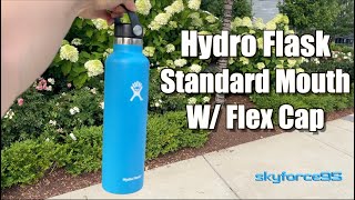 Hydro Flask Vacuum Insulated Standard Mouth Water Bottle Review [upl. by Heyer]