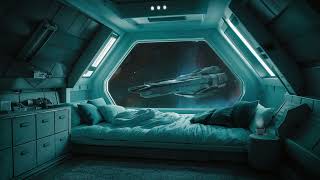 Space Ship Sleeping Quarters Ambience  Relaxing Sounds For Sleep  ASMR [upl. by Donny]