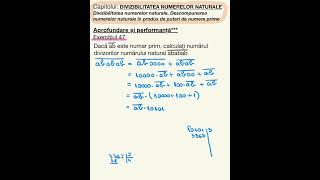 Ex 47 pag 38 Divizibilitatea Descompunerea în factori primi  Matematică 6 [upl. by Crawley]