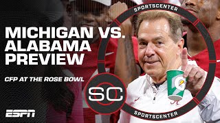 Inside the final preparations for Michigan amp Alabama before the Rose Bowl Game  SportsCenter [upl. by Dlanger]