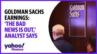 Goldman Sachs earnings The bad news is out analyst says [upl. by Yuma689]