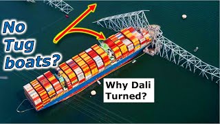 WHY NO Tugboats Dali Ship Baltimore Bridge Collapse [upl. by Narhet]