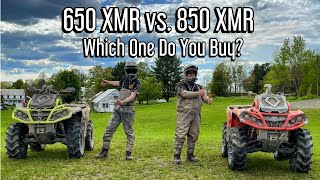 CanAm Outlander 650 vs 850 XMR Shootout  Which One Do You Buy  Is The 850 Really Worth 2k More [upl. by Gordon]