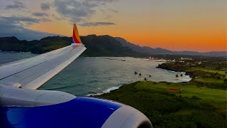 4K – Full Flight – Southwest Airlines – Boeing 7378 Max – HNLLIH – N8759Q – WN737 – IFS 812 [upl. by Epolulot445]