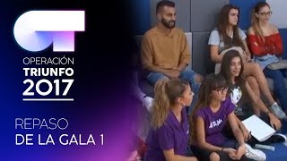 REPASO DE ACTUACIONES DE LA GALA 1  OT 2017 [upl. by Nivram]