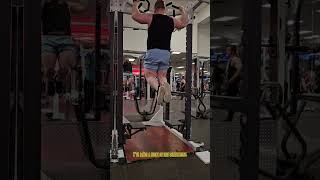 Bodyweight PullUps 220lbs SuperLite  fitness 💪 [upl. by Kilan]