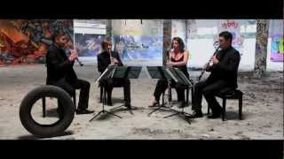 Candide Overture by Leonard Bernstein Quatuor de Clarinettes Anches Hantées [upl. by Eatnahs70]