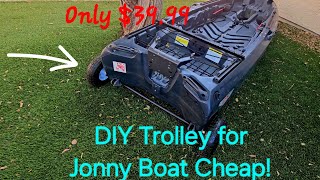 DIY How to make a KayakJonny Boat Trolley real Cheap feelfreekayaks kayakfishing fishing [upl. by Slrahc]