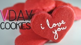 Healthy Valentine Cookies  How to Make Valentine Day Cookies [upl. by Moraj]