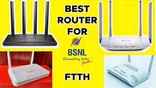 BEST ROUTER FOR BSNL FTTH amp FIBER  SYROTECH GPON amp TP LINK [upl. by Ellebana]