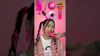 Random Pink Food ASMR Mukbung 3 🌸🐙💋 shorts asmr [upl. by Edny]