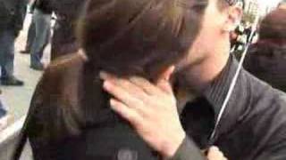 Kisses Flashmob am Alexanderplatz [upl. by Yrellav624]