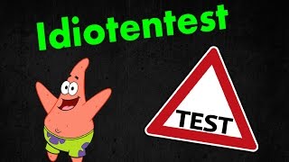 idiotentest deutsch 90  schaffen es nicht [upl. by Ycnaffit123]