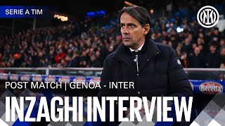 SIMONE INZAGHI INTERVIEW  GENOA 11 INTER 🎙️⚫🔵 [upl. by Sudaorb]