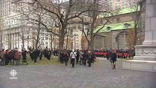 Vice Regal Salute  Lt Governor Quebec Remembrance Day 2019 Canada [upl. by Allebram]