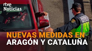 ARAGÓN y CATALUÑA estudian imponer NUEVAS MEDIDAS contra la pandemia  RTVE [upl. by Ydnat673]