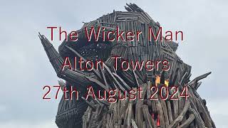 Wicker Man Alton Towers 27th Aug 2024 [upl. by Aaberg]