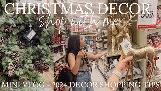 SHOPPING FOR MY CHRISTMAS DECOR FOR 2024 VLOG  CHRISTMAS DECOR SHOP WITH ME 2024 [upl. by Enaitsirhc18]