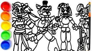 How to Draw Five Nights at Freddys Security Breach  Five Nights at Freddys  FNAF [upl. by Adolfo]