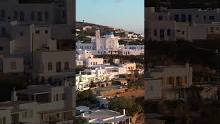 Apollonia greece sifnos cyclades greekislands travel aerialvideography sunrise σίφνος view [upl. by Llenrev]