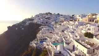 Santorini Drone View of Accommodation [upl. by Storer]