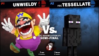 Unwieldy Wario Vs Tessellate Steve SemiFinals FSC Smash Assimilation [upl. by Griffiths]