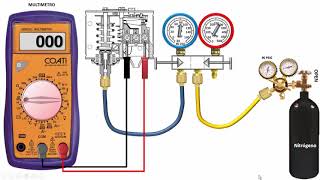 AJUSTE DE PARAMETROS PRESION CUT IN Y DIFERENCIAL EN PRESOSTATO DE SUCCION KP1 DANFOSS [upl. by Novick]