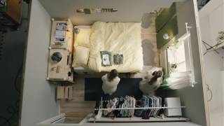 IKEA Square metre challenge part 1 Tiny bedroom for two [upl. by Oivaf688]